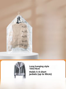 Taile Vacuum Hanging Clothes Compression Bag down Jacket Storage Bag Specialized Clothing Storage Bag No Pump Required