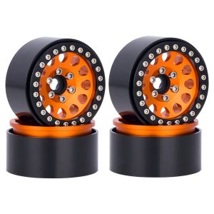 1.9" Aluminum Beadlock Wheels for 1/10 RC Crawler - Compatible with Axial SCX10 Wraith TRX4 TRX6 D90 Tamiya Capra (4Pcs )