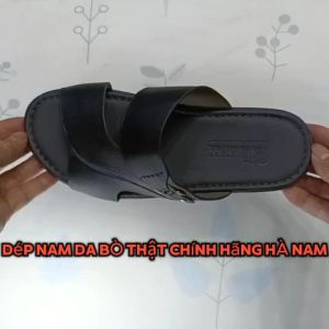 Dép Nam Quai Ngang SAMTA Da Bò Thật Cao Cấp DNA2220