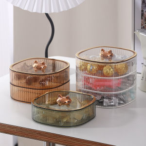 Food Grade Double Layer Lidded Food Storage Box