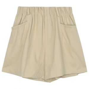 High Waist Wide Leg Short Pants Womens Summer Thin Loose Slimming Versatile Washed Cotton plus Size Workwear Trousers