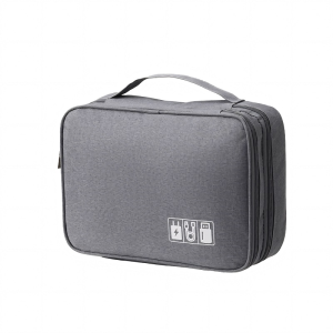 Multi-layer Digital Travel Storage Bag with Adjustable Dividers C10