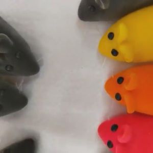 เล่นเเกล้งแมว หนูหนูจำลอง ของเล่นมีเสียง ของเล่นสุนัข ของเล่นแมว ของใช้สัตว์เลี้ยง ผ้าปากอ่อนที่ดี 24 ชั่วโมง