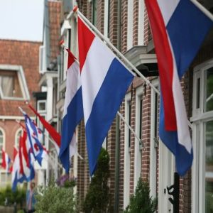 ธงชาติเนเธอร์แลนด์ ขนาด 90*150 ซม. สำหรับตกแต่ง