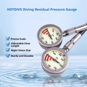 HOTDIVE | Regulator Pressure Gauge for Scuba Diving