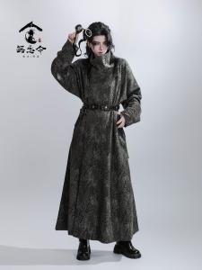 เสื้อผ้าฮันฟูสไตล์จีนแบบคอตั้ง แขนยาว ทรงหลวม สำหรับผู้ชายและผู้หญิง ฤดูใบไม้ผลิ 2025 เสื้อผ้าทำงานแบบลำลอง