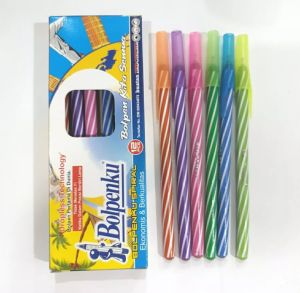 1 pak isi 12 pcs pulpen lilin/Ballpoint Lilin Bolpenku pen lilin grip