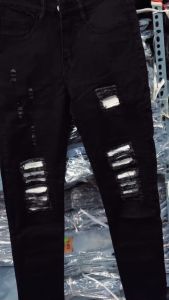 quần bò jean nam đen rách vá gối vải trắng đẹp mẫu mớichất jean co giãn chuẩn vnxk kaystoreonline