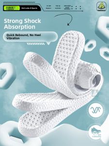 ZHIHAOEN | Thickened Sports Shoe Insoles For Nike Sweat Absorbent Anti-Odor Breathable Women Comfortable Men Pain Relief Shock Absorption