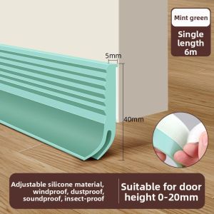 MONLEYTA | Ultra Quiet Door Seal Strip Bottom Board Gap Soundproofing Windproof Bedroom Door Bottom Edge Sealing Rubber Strip Manlieta