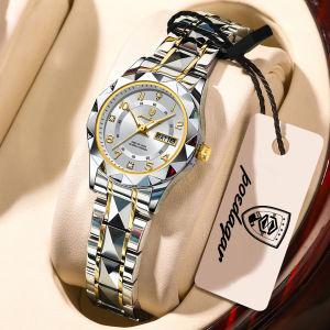 POEDAGAR | POEDAGAR Brand Fashion Womens Quartz Watches Date Week Waterproof Luminous Ladies Clock Stainless Steel Casual Women Wristwatch