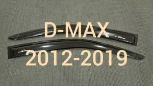 กันสาด กันสาดประตู คิ้วกันสาด คิ้ว ดำทึบ 2 ประตู ตอนเดียว ช่วงยาว อีซูซุ Isuzu D-max Dmax 2012 2013 2014 2015 2016 2017 2018 2019 ใส่ร่วมกันได้