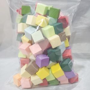 High Density Gradient Nail Beauty Sponge Puff 100 Pieces 18x18mm Large Size Double Sided Non-Latex Water Absorbent Makeup Tools