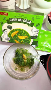 Viên canh sấy thăng hoa canh cải cá rô Vị Nam hộp 6 viên