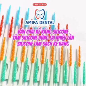 Set 120-200pcs Bàn Chải Kẽ Răng Silicon Siêu Mềm Chăm Sóc Răng Miệng Silicone Interdental Brushes Tăm Silicone (Hộp 12-20 vĩ)
