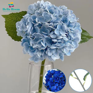 ของตกแต่งโต๊ะคอมพิวเตอร์ต้นไม้ประดิษฐ์ดอกไฮเดรนเยียดอกไม้ประดิษฐ์ขนาด58ซม. อุปกรณ์ยิงปืนการตกแต่งบ้านปาร์ตี้งานแต่งงาน