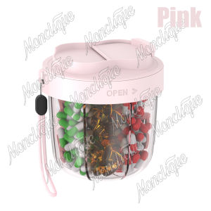 7 Large Compartments Pill Cup Bottle Organizer Supplement Pill Dispenser for Vitamins Travel Container Storing Pill Box Bottles