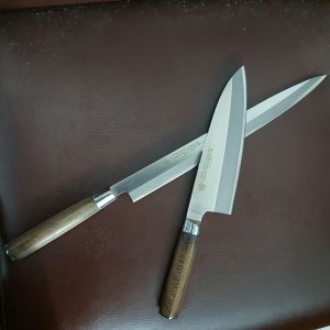 Bộ dao (1 sashimi + 1 deba) Nhật bản hàng lướt 99% chuyên thái lọc thịt làm cá