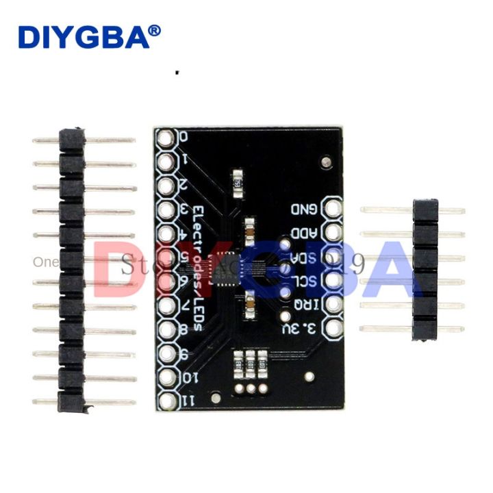 10PCS MPR121 Breakout V12 Capacitive Touch Sensor Controller Module I2C ...