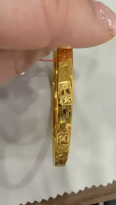 Poh Heng Jewellery 24K Dazzling Prosperity Bangle in Yellow Gold[Price By Weight]