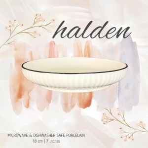 HALDEN Dessert Plate | Piring Kue Keramik | Piring Kecil Porcelain