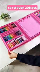 Crayon Set 150 Pcs – Non Toxic & Bisa Dihapus Warna Lengkap!