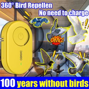 【100 years without birds】ultrasonic bird repellent ultrasonic 360° Bird Repellent No need to charge bird repellent outdoor ultrasonic bird repeller pigeon repellent Suitable for various places bird deterrent penghalau burung merpati 驅鳥神器 趕鳥 神器
