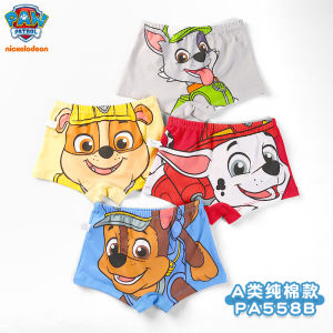 Pure Cotton Childrens Underwear Paw Patrol Cartoon Print Boys Briefs Anti-Bacterial Comfortable Elastic Waist No-Pinch Assorted Sizes