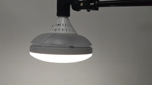 [COD] WH LED E27 Invisible Blade Ceiling Fan Light 2-in-1 with Remote Control 20cm Stealth Design 16W