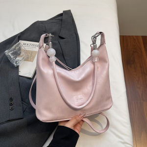 TANGKOU | Soft Leather Large Capacity Crossbody Tote Bag
