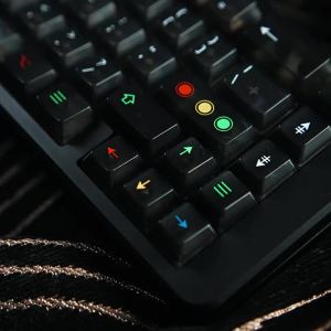 Aifei Dark Light Keycaps UV Cherry Profile 122 Phím PC Trong Suốt Cho Cherry MX Switch Bàn Phím Cơ