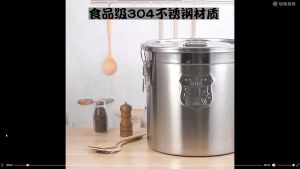 High quality Stainless steel 304 sealed barrel insect proof moisture-proof and large capacity rice barrel Soup buckeyt