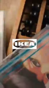 IKEA SAMLA กล่องพร้อมฝาปิด ใส 57x39x28 ซม./45 ลิตร ซ้อนเข้ารูปพอดีกับขนาดอื่นๆ