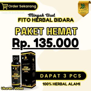 PAKET HEMAT MINYAK URUT/PIJAT  BIDARA 100ML 3PCS FREE HADIAH