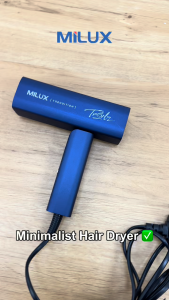 MILUX FOLDABLE MINI TRAVEL HAIR DRYER 2 SPEED SELECTION MHD-7501