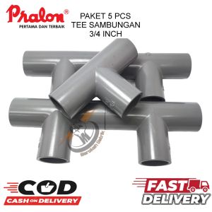 (5 PCS) PRALON TEE 3/4" AW /TEE 3/4"/CABANG 3/SAMBUNGANG PIPA CABANG 3 /FITTING PIPA MEREK PRALON AW