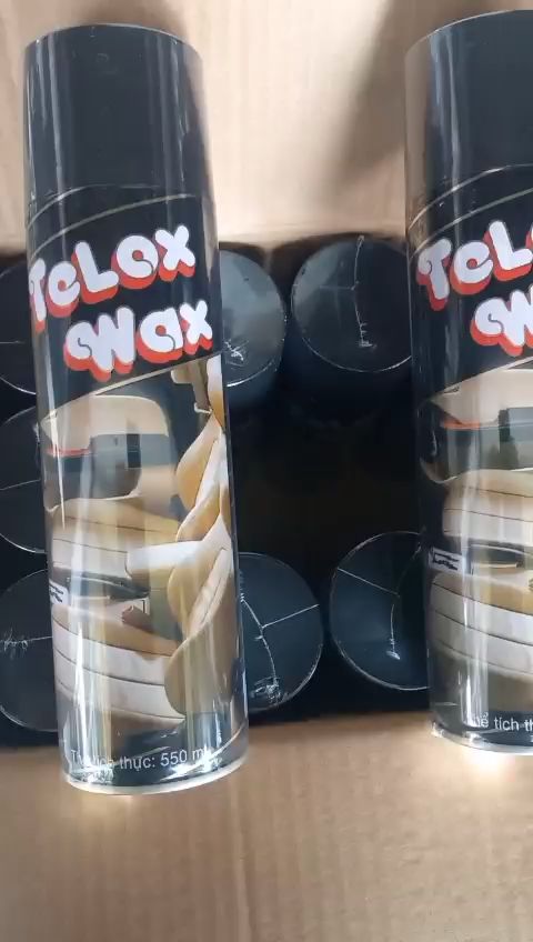 Chai Xịt Bóng dàn áo xe dưỡng nhựa nhám xịt bóng da Telox Wax/Dưỡng Nhựa Nhám Xe Máy Chống UV 550ml