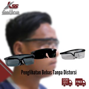 K55 Kacamata Bening Safety & Pelindung Saat Bekerja Las