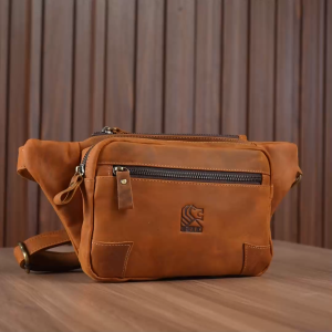 REVEN LEATHER Hazar Bag - Tas Selempang Punggung Pria Kulit Sapi Asli Free Random Gift