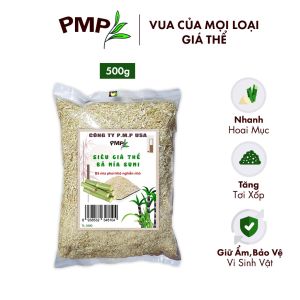 Giá thể vỏ lạc PMP phơi khô dập nhỏ để trộn đất phủ bề mặt trồng cây 1Kg