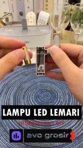 Lampu LED Engsel Lemari Otomatis Nyala + Free Baterai