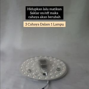 LED Modul Ceiling Refil 36 Watt dan 24 Watt Magnet Cahaya 3 Warna