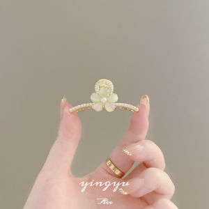 High Grade Sense Flower Forehead Small Hair Clip Opal