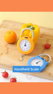 10KG Hanging Scale Fish Weight Analog Spring Hook Crane Scale Kit with Handle Portable Gear Equipment Accessory for Farm Kitchen Luggage Weighing