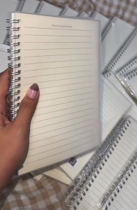 A7/A5/B5 Size Spring Notebook Grid/Blank/Line Double Spring Notepad School Supplies Coil Notebooks
