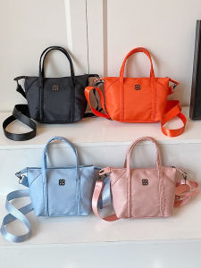 Casual Nylon Crossbody Bag Womens Shoulder Bag Commuting Outdoors Fashion Korean Style Lightweight Medium Size Pure Color