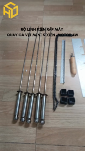 Máy nướng thịt quay gà vịt mini 5 xiên motor 4w (Bộ linh kiện đầy đủ về tự hàn)