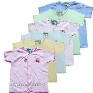 baju bayi newborn branded (6 pcs)  atasan bayi lengan pendek hello baby