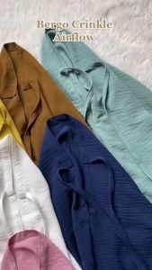 HIJAB BERGO CRINKLE L AIRFLOW/ HIJAB INSTAN MURAH/HIJAB INSTANT AIRFLOW BY RAF-STORE