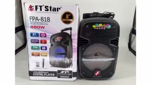 Megapro FTStar FPA-818 Portable Bluetooth Trolley  Speaker with Microphone